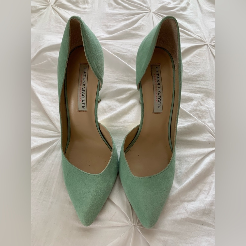 Mint Green High Heel Pumps